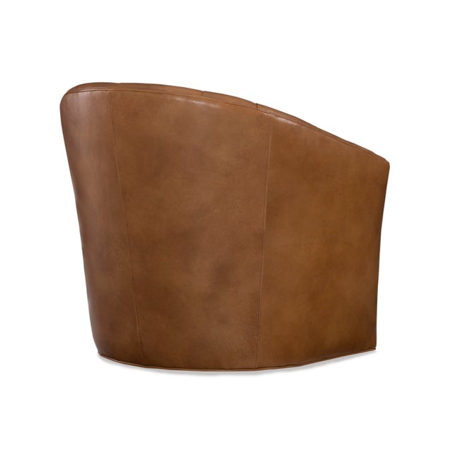 This piece is available only as shown, and will ship in 2-3 weeks. A tufted swivel chair from Century Furniture's Century...