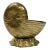 Vintage Brass Nautilus Shell Cachepot Planter For Sale