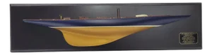 Half Model of the J Class Yacht Endeavor - Gold