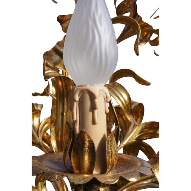 Regency Calla Lily Chandelier by Hans Kögl, 1970s For Sale - Image 9 of 16