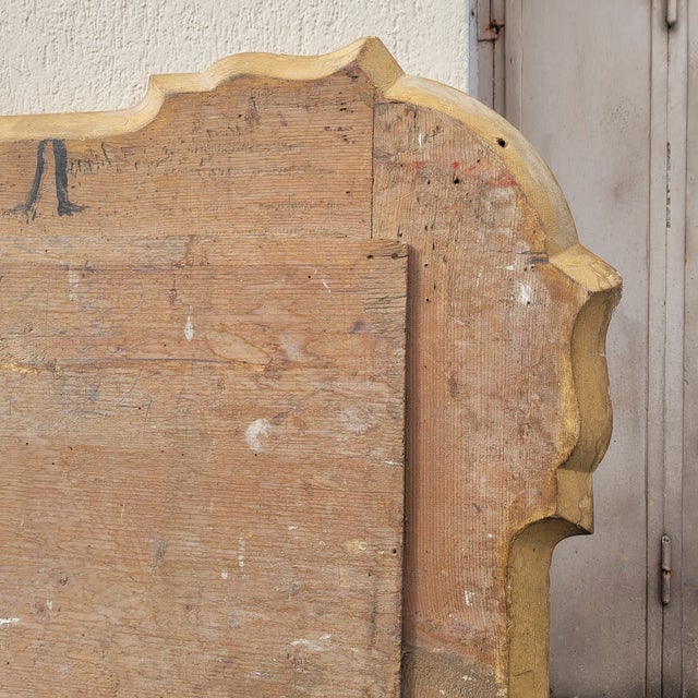 Large Mid-19th Century Mirror in Gilded Wood, Italy For Sale - Image 17 of 18