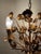 Hollywood Regency Golden 5-Light Rose Chandelier, 1960 For Sale - Image 12 of 16