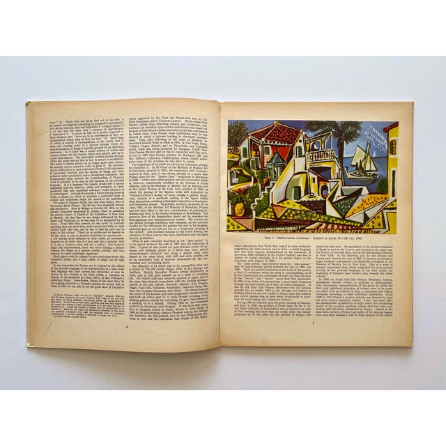 Mid-Century Modern Pablo Picasso Vintage 1954 First Edition Mid Century Modernist Lithograph Print Hardcover Art Book For Sale - Image 3 of 13