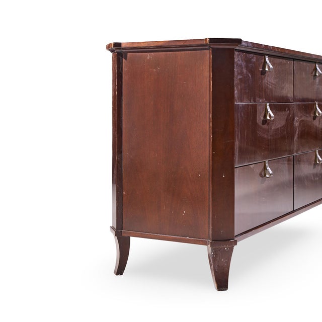 Baker Furniture Company Thomas Pheasant for Baker Furniture Facet Chest Lowboy Dresser For Sale - Image 4 of 9