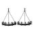 Mid Century Gothic Style Wall Mounting Wrought Iron Candelabras - A Pair For Sale