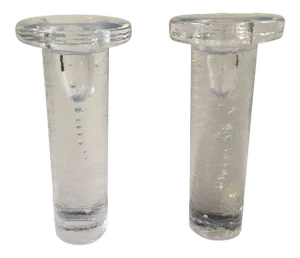 Mid-Century Kosta Boda Candlesticks - a Pair