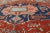 Antique Serapi Rug in Antique Red, Light Blue and Salmon Colors For Sale In Atlanta - Image 6 of 11