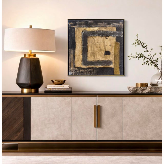 In Egregious, bold contrasts and aggressive surface textures create a visually striking composition. The interplay of dark...