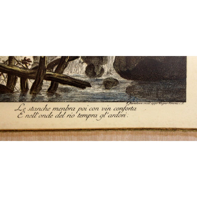 Traditional Early 19th Century Engraving "Luglio" From the Months by Giuseppe Zocchi For Sale - Image 3 of 5