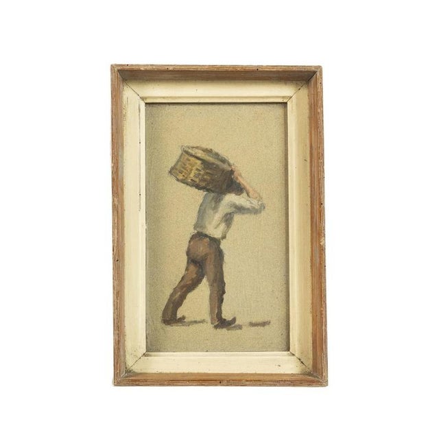 Harvest, Oil Painting on Cardboard For Sale - Image 6 of 6