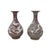 A Pair of Extremely Rare Jingdezhen Yuan or Early Ming Dynasty Underglaze Red Vases With White Relief Dragon Designs. For Sale - Image 10 of 11