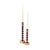 Sharma Crimson Gold Rounded Candlestick- Tall For Sale - Image 9 of 11