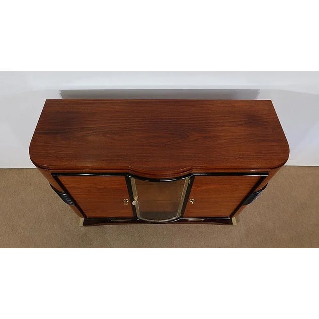 1930s Art Deco Wood and Brass Buffet, 1930s For Sale - Image 5 of 18