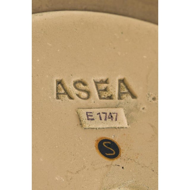 Brown Floor Lamps in Brass, Glass, and Leather from Asea, 1950s, Set of 2 For Sale - Image 8 of 9
