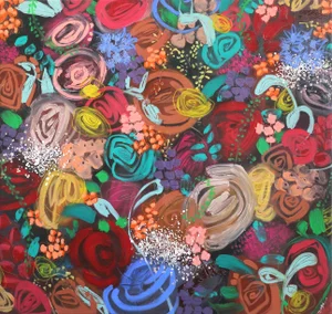Sally K "Bloom I" Original Painting