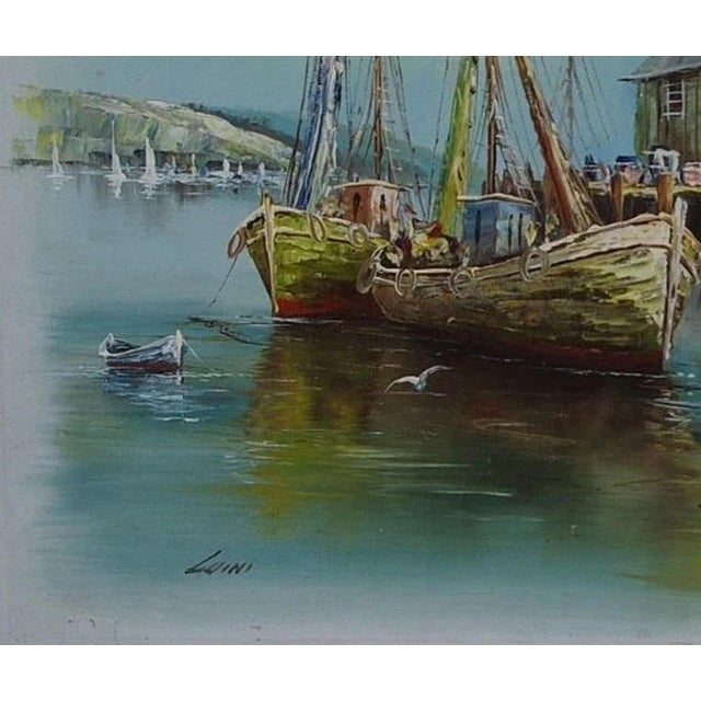 2000 - 2009 Original Seascape Oil Painting, Ukrainian Artist Luini, Soviet Art 50-60 For Sale - Image 5 of 6