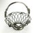 Stunning little basket with working handle. Has not been polished so expect a nice surprise when you decide to make it...