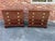 Pair of Late 20th Century Hekman Copley Place Georgian Chippendale Style Inlaid Flame Mahogany Bachelors Chests/...