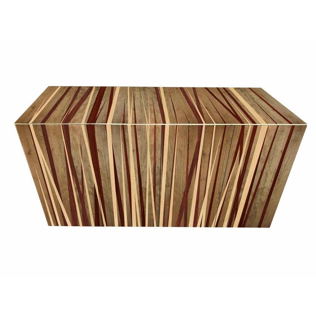 "Tarsia TS2" Sideboard. Fully inlaid cherrywood sideboard with four doors. Three internal shelves. The sideboard is...