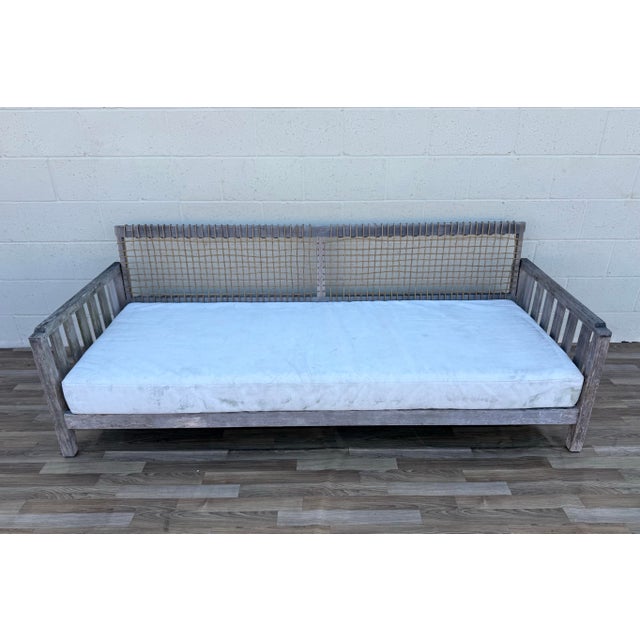 Elevate your outdoor living space with this premium outdoor daybed/sofa from the Serene Collection by Henry Hall Designs,...