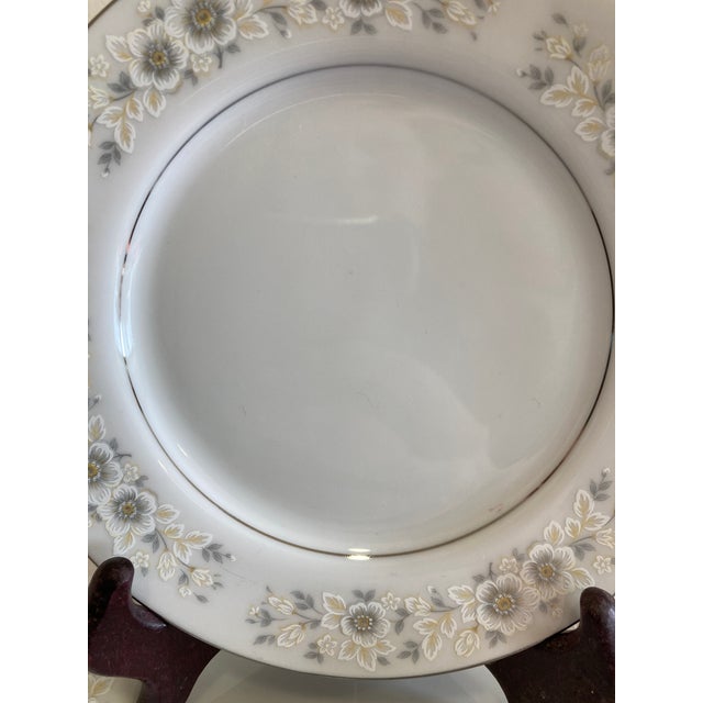 Vintage Carlton Andover Floral Bread Plates Made in Japan, Set of 7 For Sale - Image 10 of 10