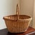 Tan Mid-20th Century Traditional Farmhouse Gathering Basket For Sale - Image 8 of 11