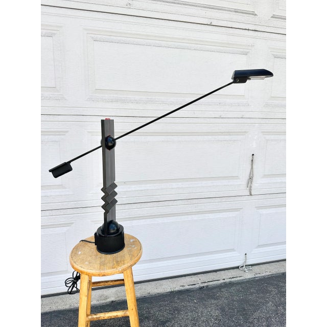 Postmodern Zigzag Memphis Lamp For Sale In Los Angeles - Image 6 of 10