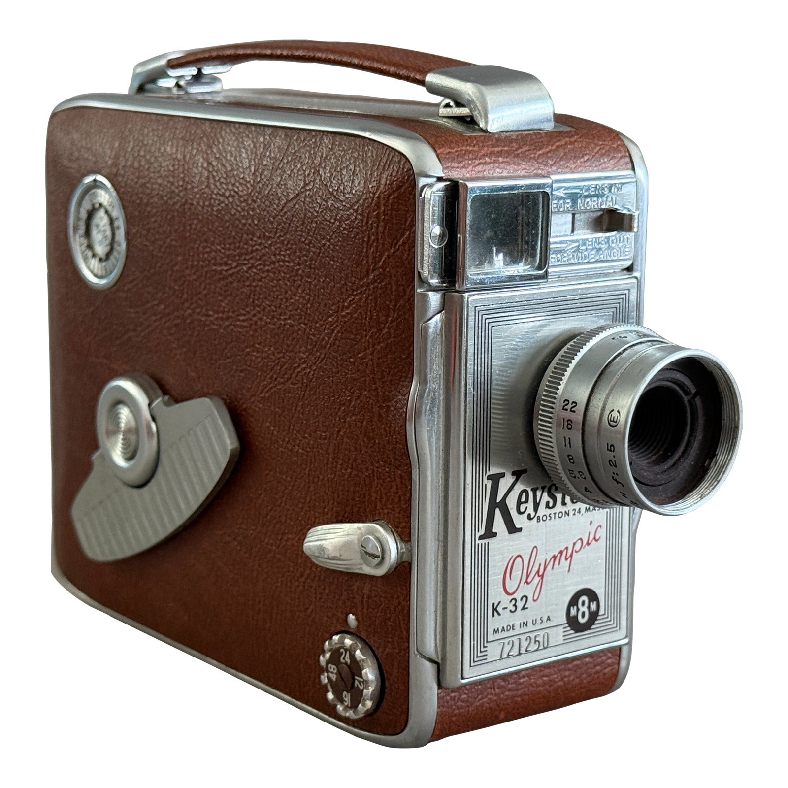 Keystone 8mm Movie Camera Vintage Model Olympic K-32 | Chairish