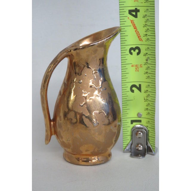 Mid 20th Century Dixon Art Studios Mid Century 22k Weeping Gold Miniature Pitcher Bud Vase 4973b For Sale - Image 5 of 10
