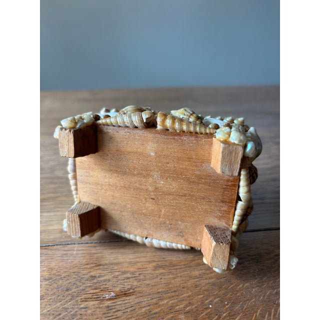Wood Vintage English Shell Box For Sale - Image 7 of 8