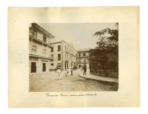Unknown, Ancient Views of Panama City, Vintage Photos, 1880s, Set of 2