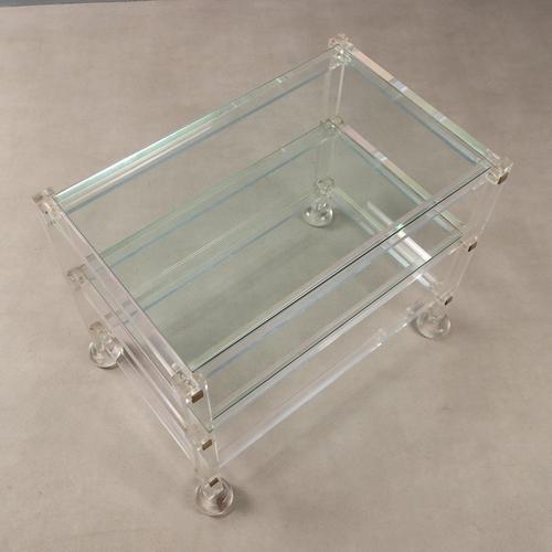 Vintage Coffee Table in Acrylic Glass, 1980s For Sale - Image 6 of 8