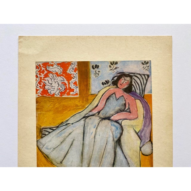 Henri Matisse Vintage 1946 First Edition Fine Art Lithograph Print " Jeune Feme a La Pelisse " 1944 For Sale In Kansas City - Image 6 of 12