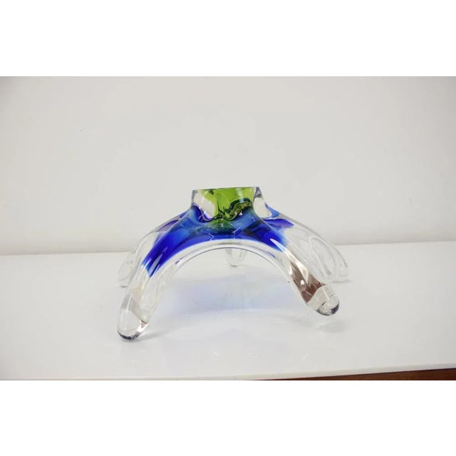 Czech Art Glass Bowl by Josef Hospodka for Chribska Glassworks, 1960s For Sale - Image 6 of 9