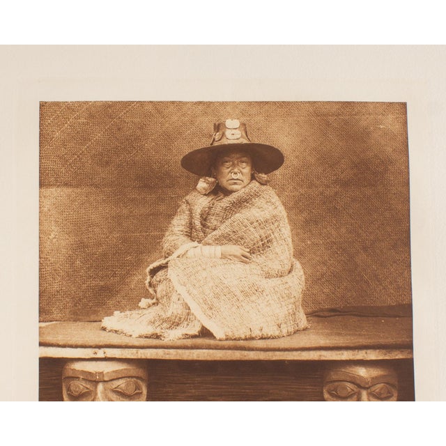 Edward S. Curtis After Edward Curtis “A Nakoaktok Cheif’s Daughter” Photogravure Restrike For Sale - Image 4 of 9