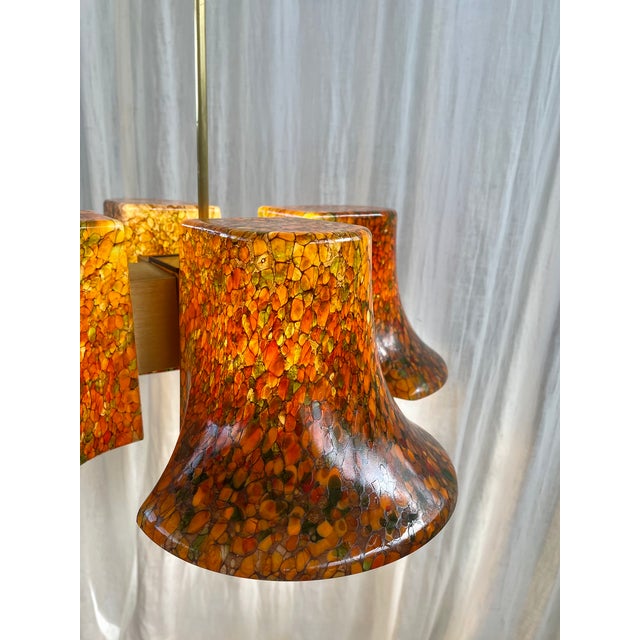 Art Glass Ceiling Lamp from Peill Putzler, Germany, 1960s For Sale - Image 4 of 18