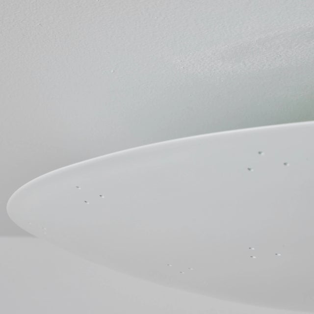 Not Yet Made - Made To Order Large Raul Reyes 'Rey 26' Perforated Metal Dome Chandelier in White For Sale - Image 5 of 10