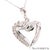 18k (750) White Gold Natural Diamond Heart Shape Pendant With Chain For Sale - Image 9 of 11