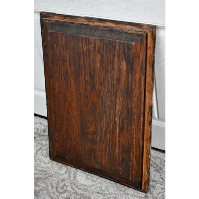 Antique Carved Oak Plaque Tudor Lion Wall Panel Wood Relief Head Mask Victorian For Sale - Image 10 of 11