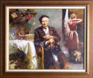 Pino "Fleeling Moment" on Canvas Hand Signed & Embellished W/ Custom Frame