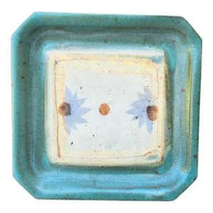 Vintage Stoneware Plate by Wortman Pottery