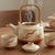 Vintage Mid-Century Modern Otagiri Japan Stoneware Seagull-Rattan Handle-Ceramic-Coastal Teapot For Sale - Image 11 of 11