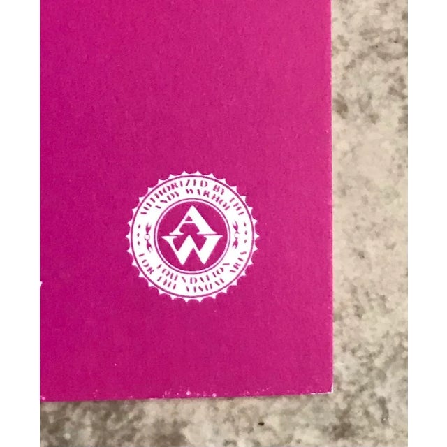 1993 Andy Warhol Foundation Pink Marilyn Lithograph For Sale In Palm Springs - Image 6 of 8