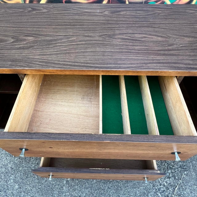 Mid-Century Modern Stanley Furniture Petite Credenza For Sale - Image 3 of 11