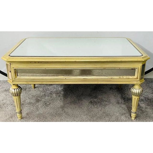 French Louis XVI Style Mirrored Coffee Table For Sale - Image 13 of 13