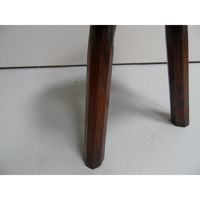 Antique Oak Milk Stool, 1890s For Sale - Image 5 of 9