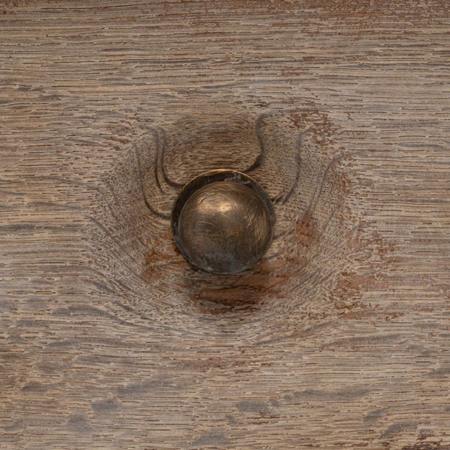 20th Century Belgian Oak Secretary Desk With Drawers For Sale - Image 9 of 18
