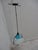 Postmodern Vintage Italian postmodern Tension Glass Hanging Pendant Chandelier For Sale - Image 3 of 9