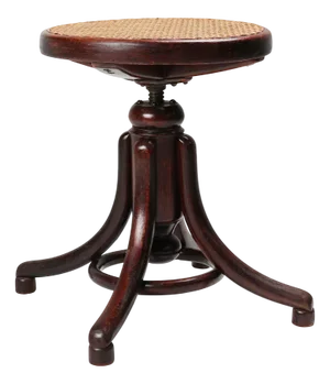 Austrian Piano Stool in Beech and Bentwood by Michael Thonet for Thonet, 1890s