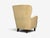 Finnish Modern, Wingback Chairs, Beige Velvet, Wood, Finland, 1950s For Sale - Image 12 of 12